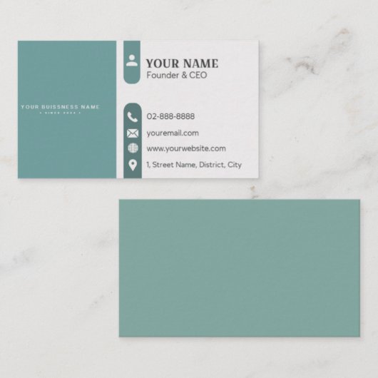 Carte de visite (Devant / Derrière)