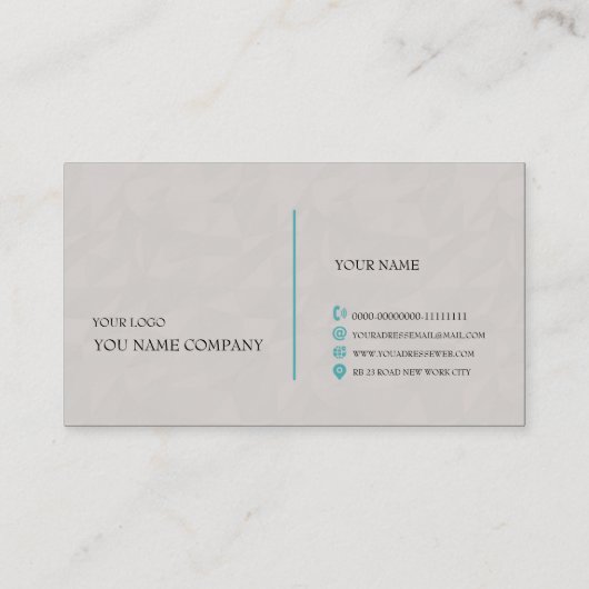 Carte de visite (Dos)