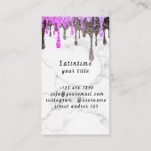 Carte de visite (Dos)