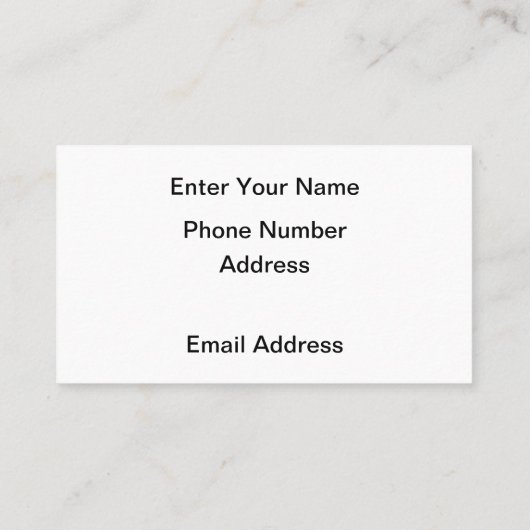 Carte de visite (Dos)