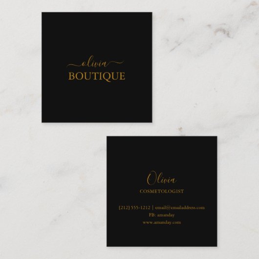 Carte de visite (Devant / Derrière)