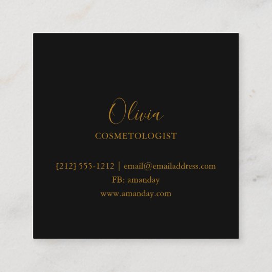 Carte de visite (Dos)