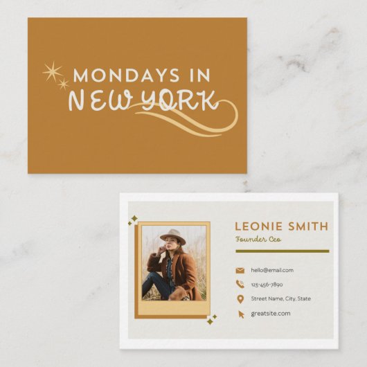 Carte de visite  (Devant / Derrière)