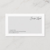 Carte de visite (Dos)