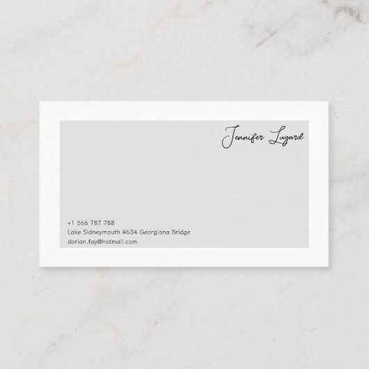 Carte de visite (Dos)