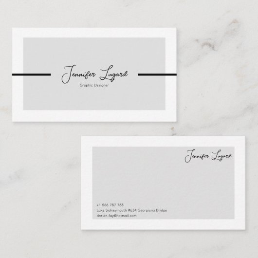 Carte de visite (Devant / Derrière)