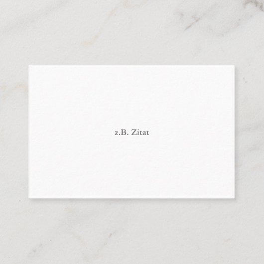 Carte de visite (Dos)