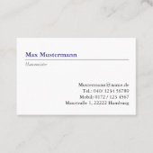 Carte de visite (Devant)