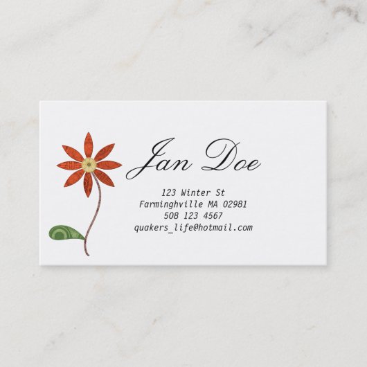 Carte de visite (Devant)