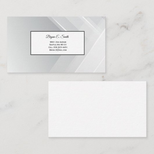 Carte de visite (Devant / Derrière)