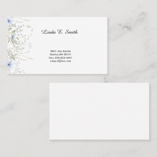 Carte de visite (Devant / Derrière)