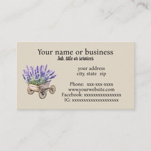 Carte de visite (Devant)