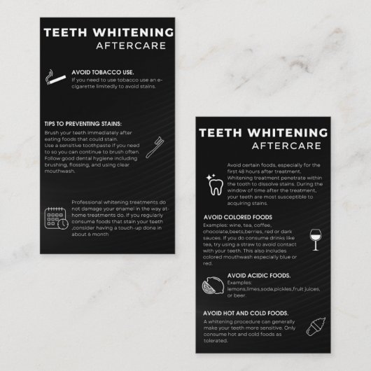 Carte de visite (Devant / Derrière)