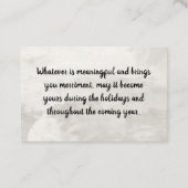 Carte de visite (Dos)