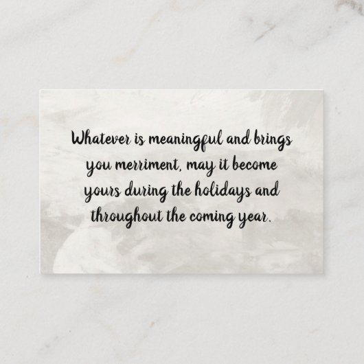 Carte de visite (Dos)