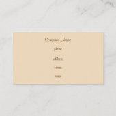 Carte de visite (Dos)