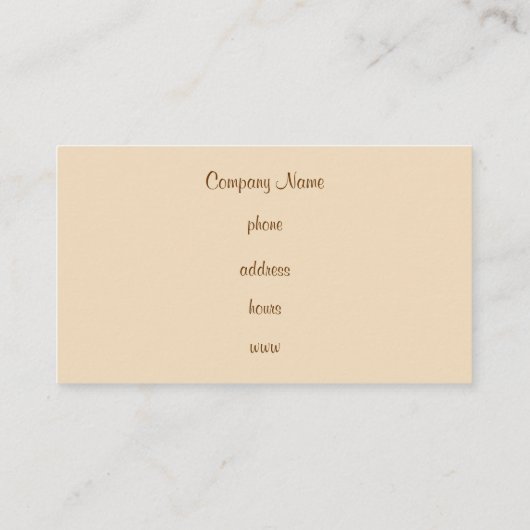 Carte de visite (Dos)