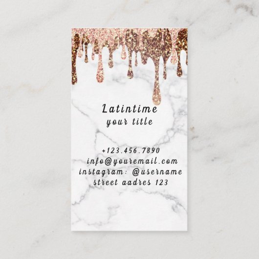 Carte de visite (Dos)