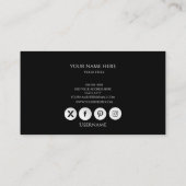 Carte de visite (Dos)