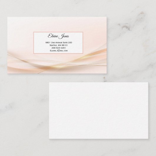 Carte de visite (Devant / Derrière)