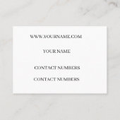 Carte de visite (Dos)