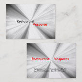 carte de visite (Devant / Derrière)