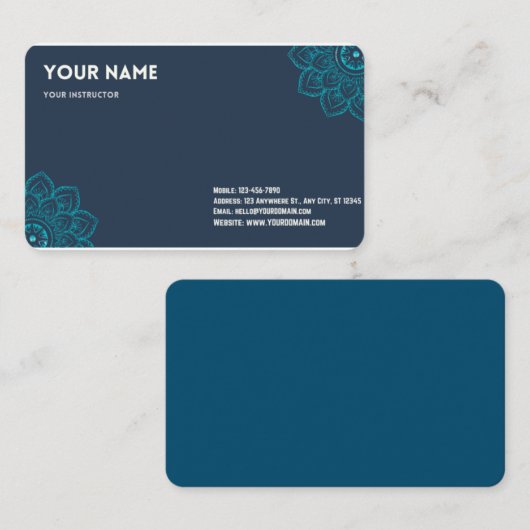 Carte de visite (Devant / Derrière)