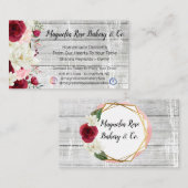 Carte de visite (Devant / Derrière)