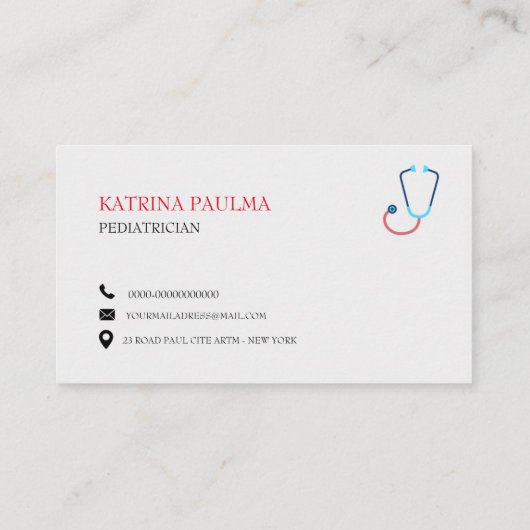 Carte de visite (Dos)