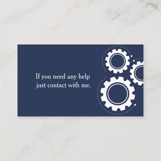 Carte de visite (Dos)