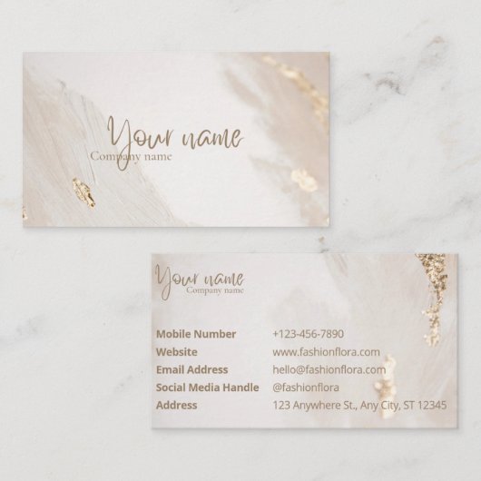 Carte de visite (Devant / Derrière)