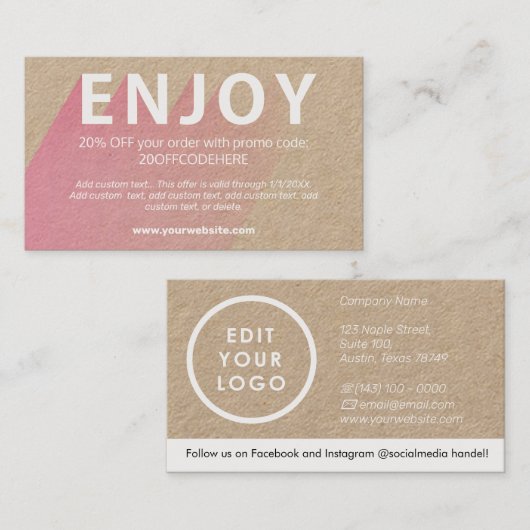 Carte de visite (Devant / Derrière)