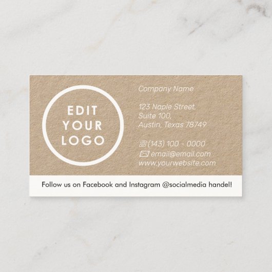 Carte de visite (Dos)