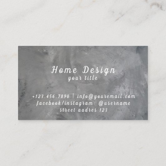 Carte de visite (Dos)