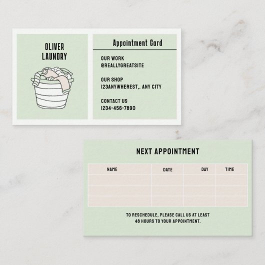 Carte de visite (Devant / Derrière)