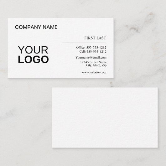 Carte de visite (Devant / Derrière)