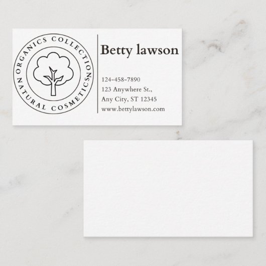 Carte de visite (Devant / Derrière)