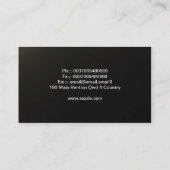 carte de visite (Dos)