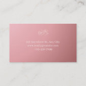 carte de visite (Dos)