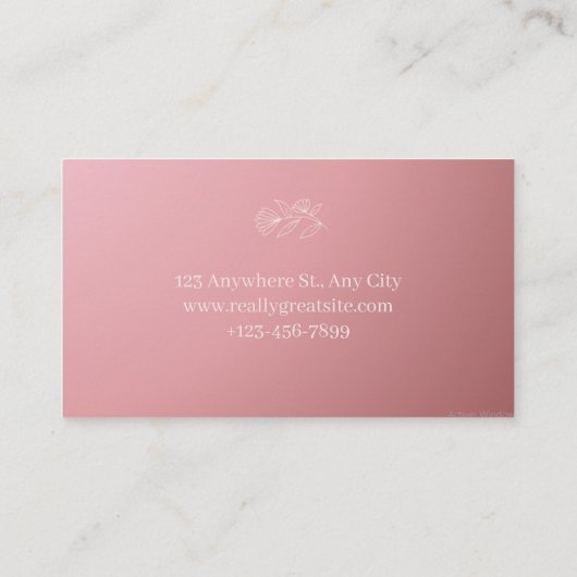 carte de visite (Dos)