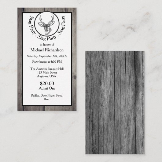 Carte de visite (Devant / Derrière)