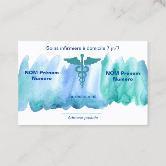 Carte de visite (Dos)