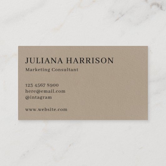 Carte de visite (Dos)