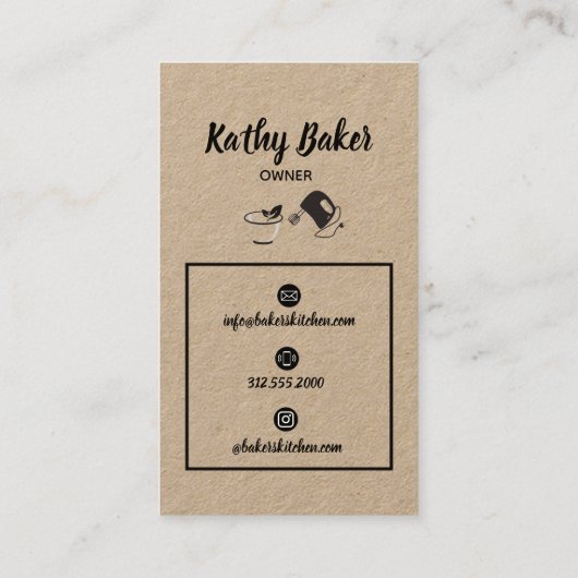 carte de visite (Dos)