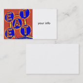 carte de visite (Devant / Derrière)