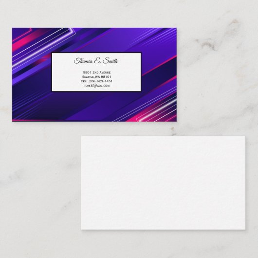 Carte de visite (Devant / Derrière)