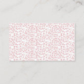 Carte de visite (Dos)