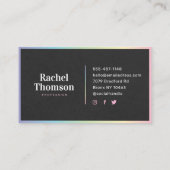 Carte de visite (Dos)