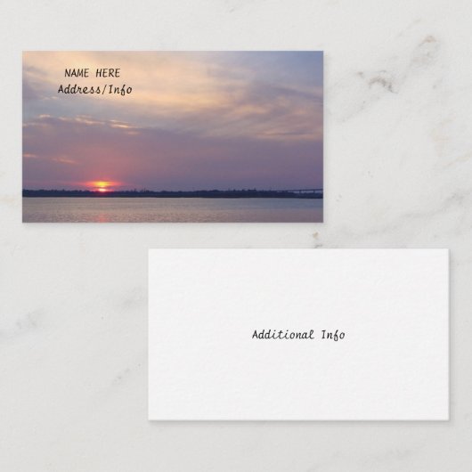 Carte de visite (Devant / Derrière)