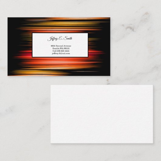 Carte de visite (Devant / Derrière)